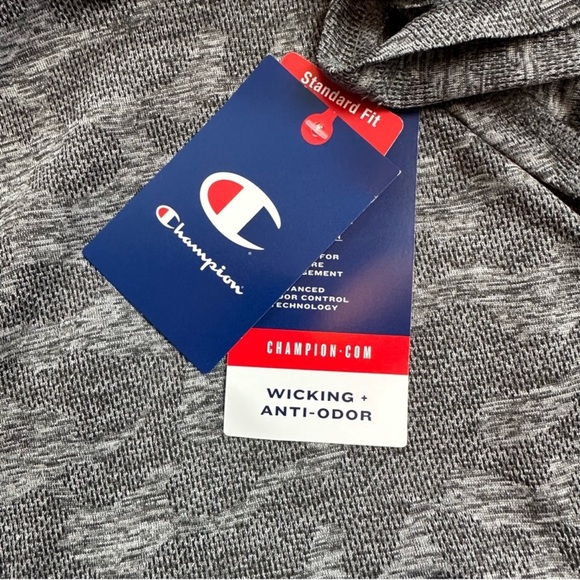 Men’s Champion DRI-Fit Athletic Shirt Size 2X Marled Gray NWTS - Picture 8 of 11